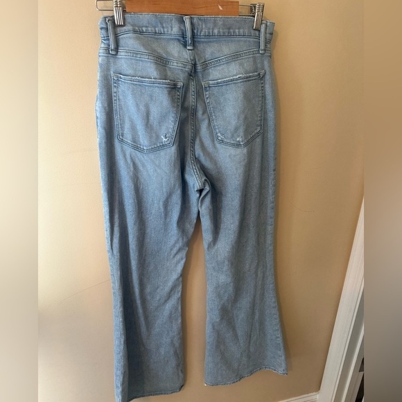 Abercrombie Fitch flare ultra High Rise Curve Love light wash Denim jeans 8 29 - Picture 4 of 9